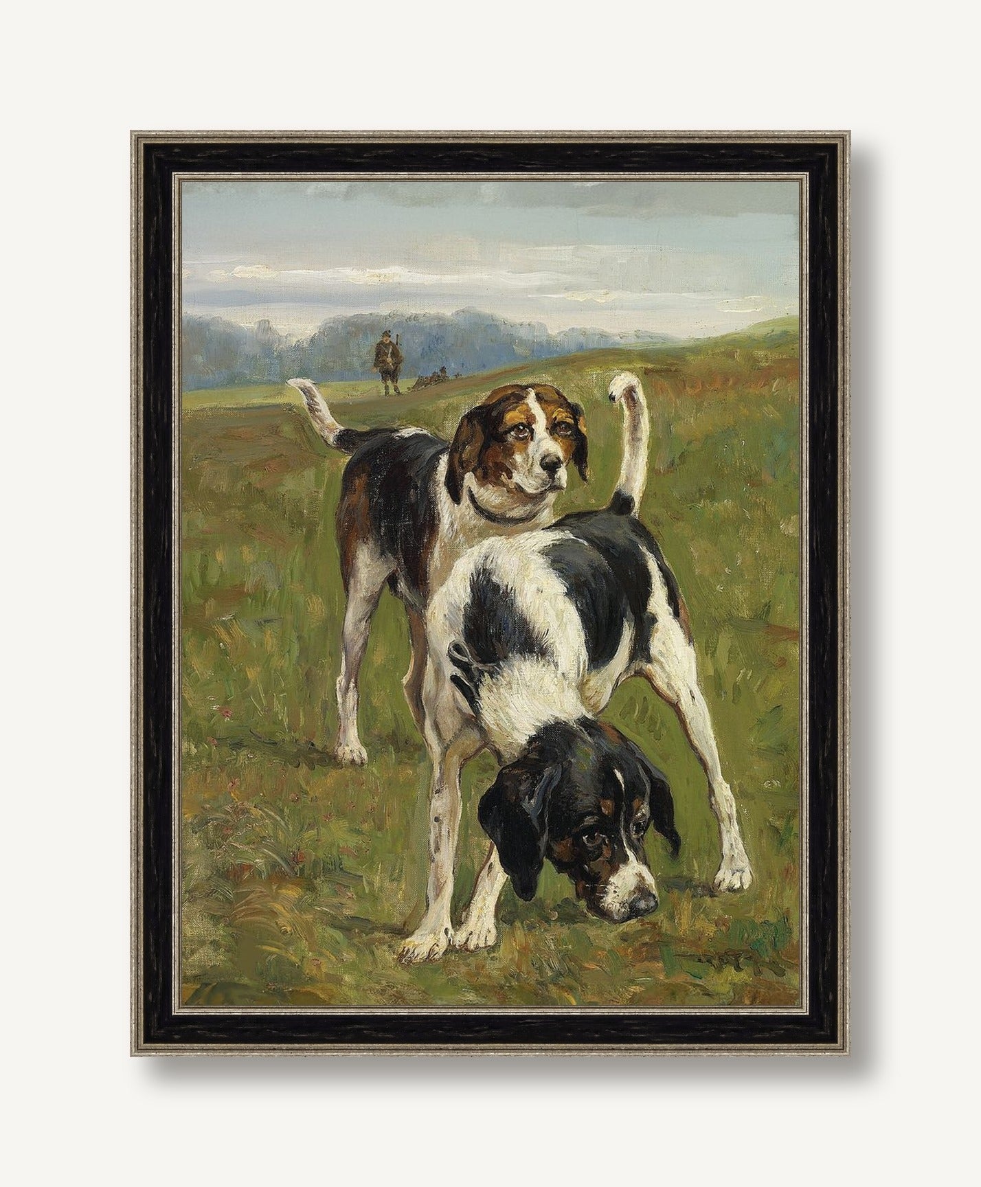 Dogs in the Field 1 — framed
