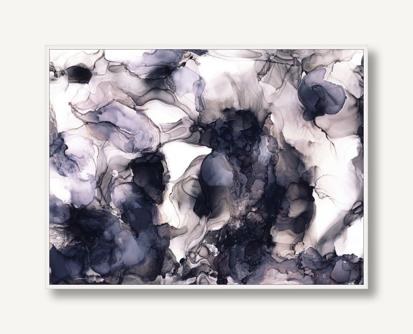 Indigo Fleur 1 framed