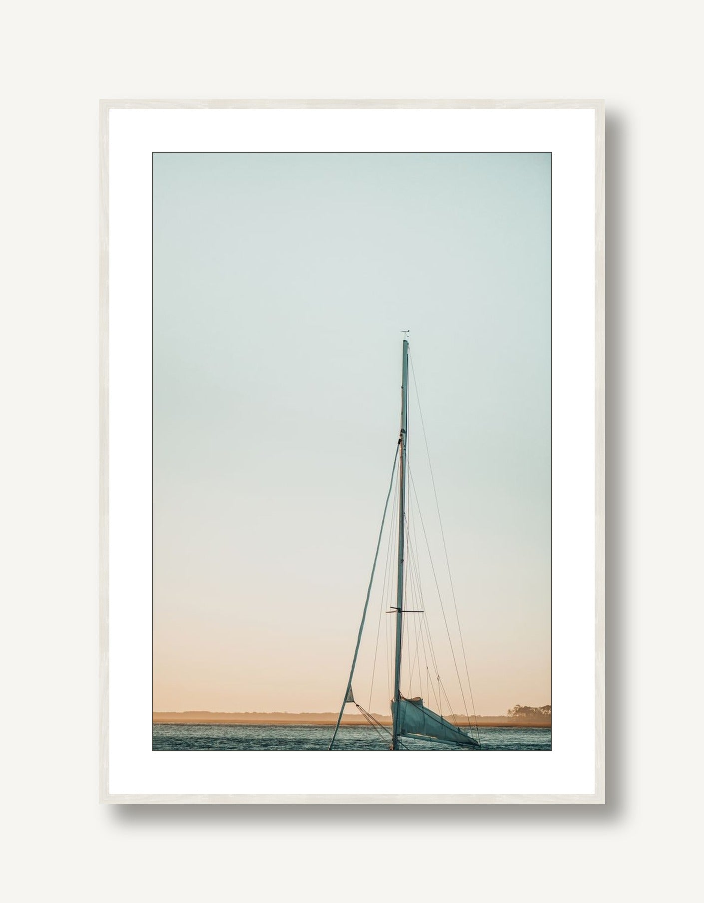 Sunrise on the Water 1 framed