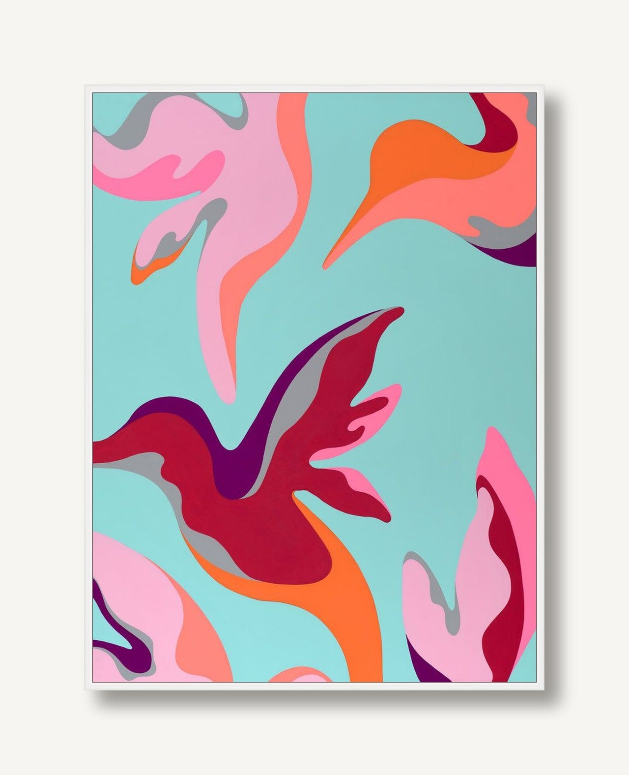 Bouqet of Birds 1 framed
