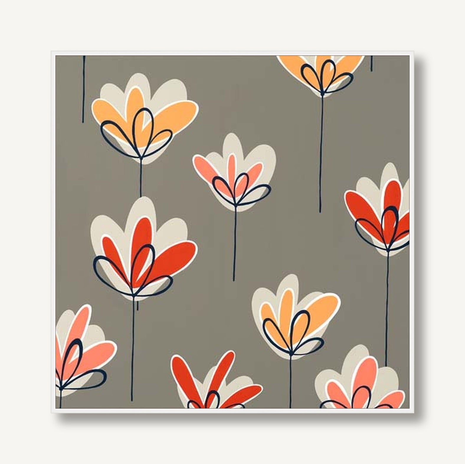 Reign of Flowers 1 framed