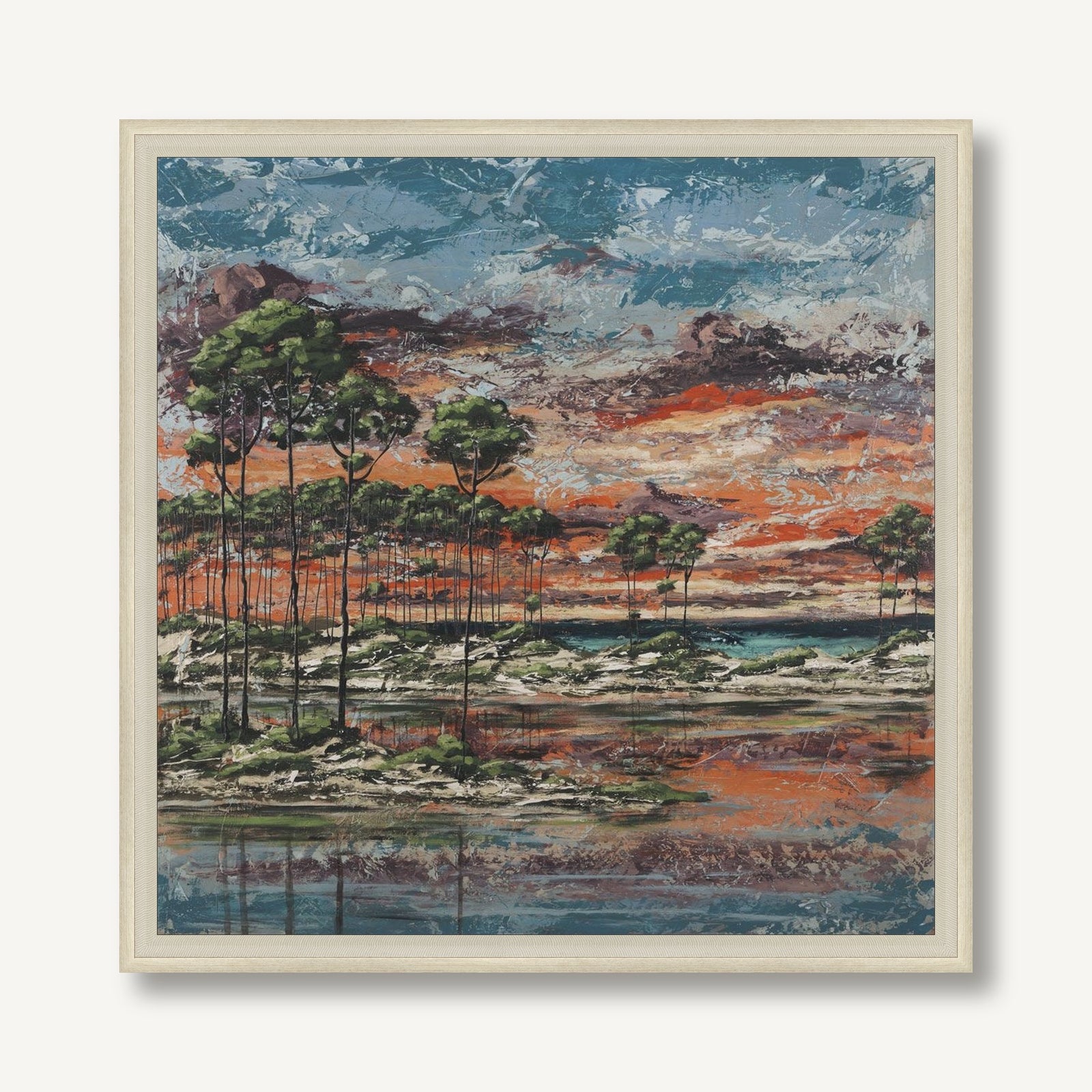 Linear Pines 1 framed