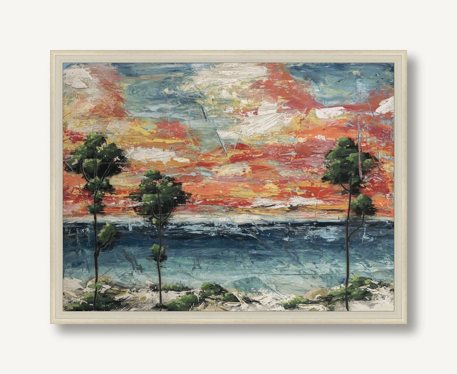 Sunset Pines 1 framed
