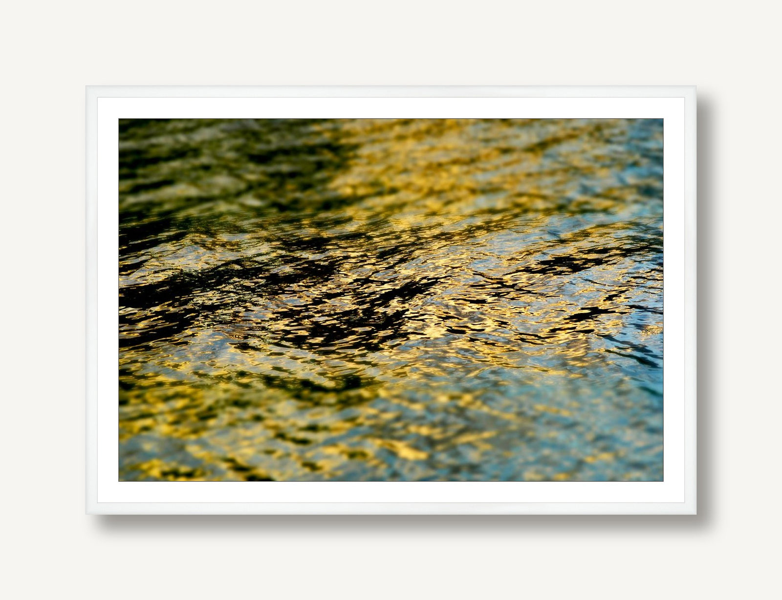 Blue and Gold Tigress 1 framed