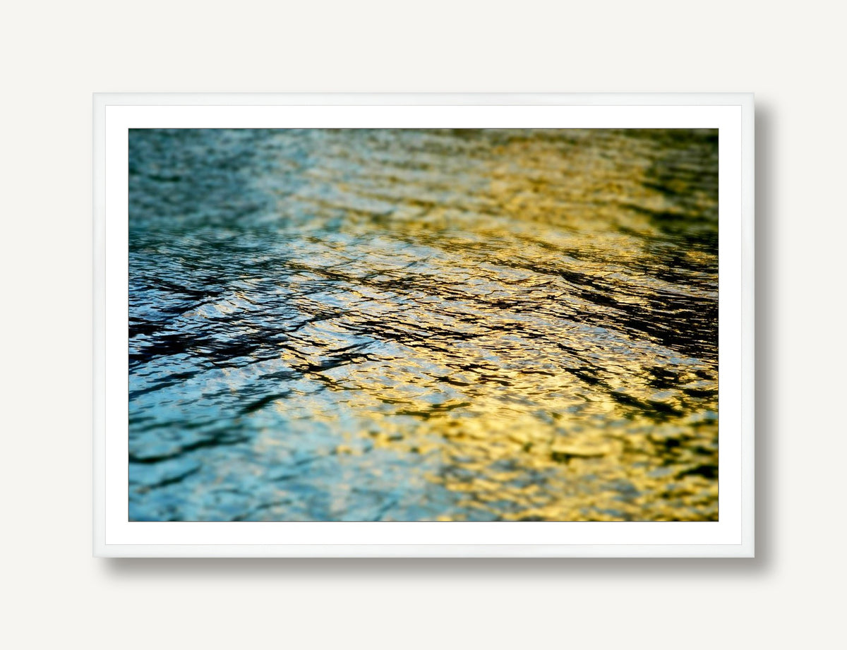 Blue and Gold 1 framed