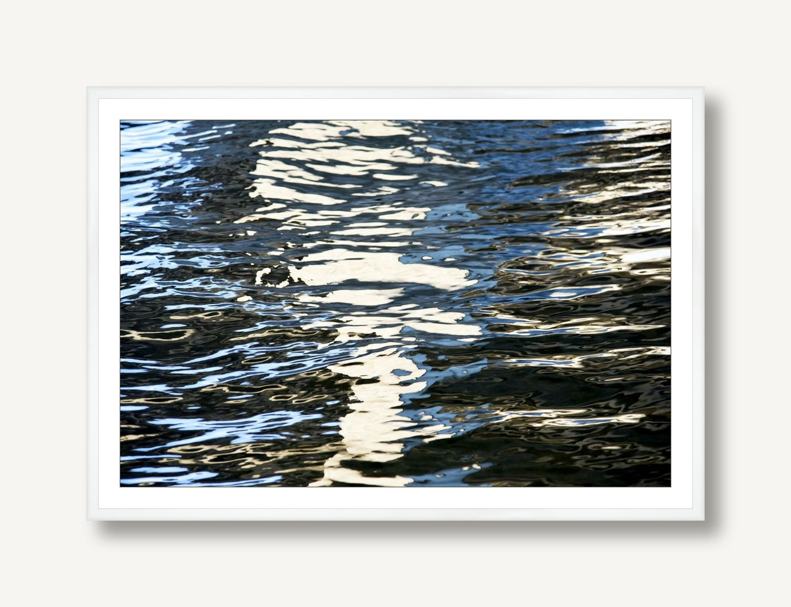 Ripples of Blue 1 framed