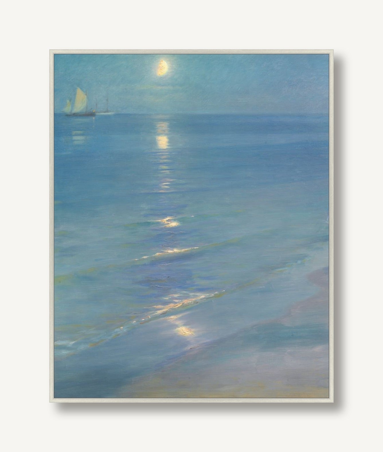 Moonlit Sea 1 framed