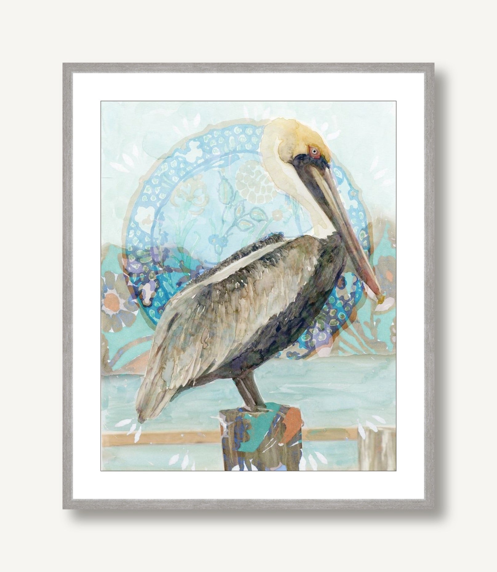 Pelican Perch 1 framed