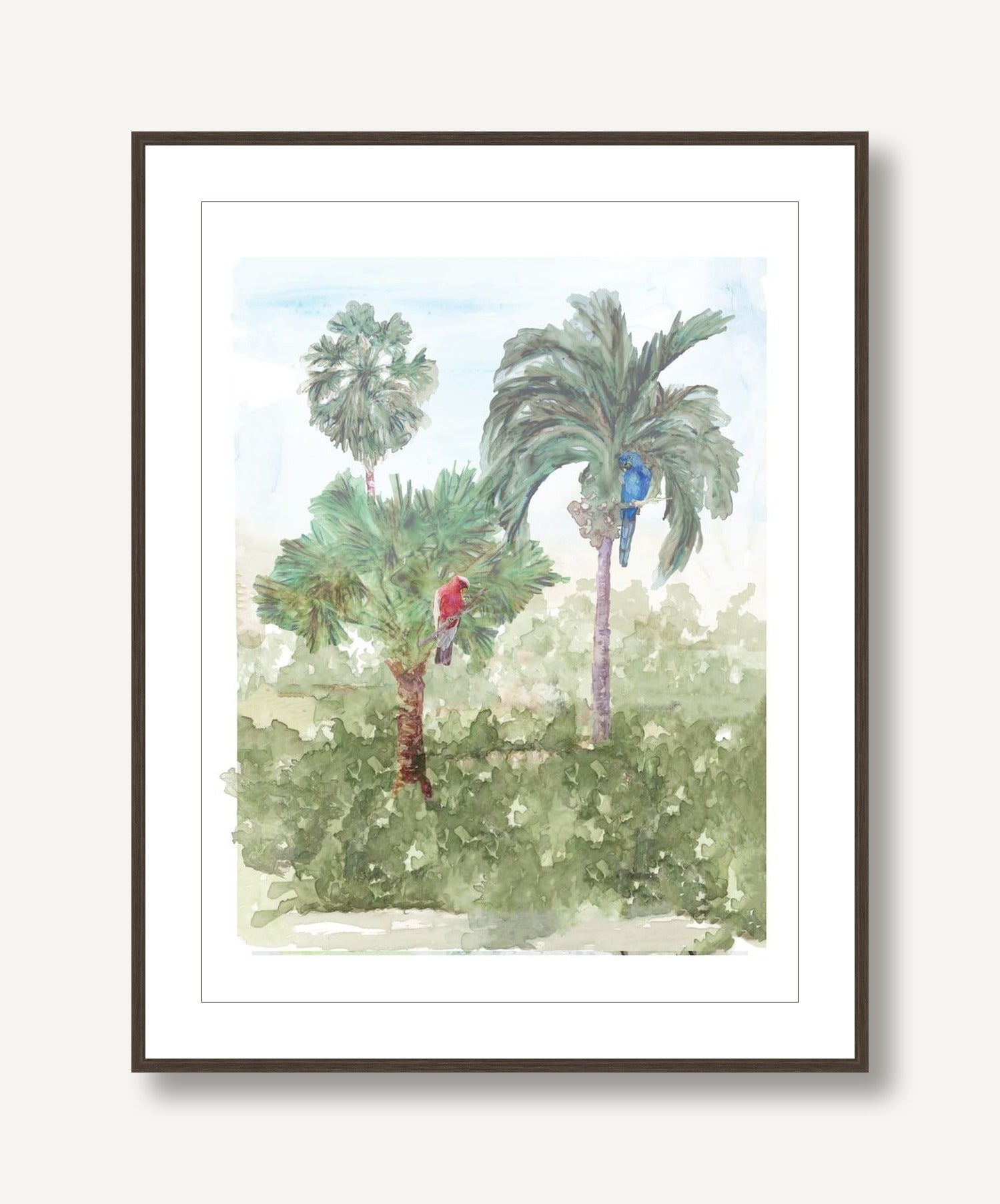 Palm Perch 1 framed