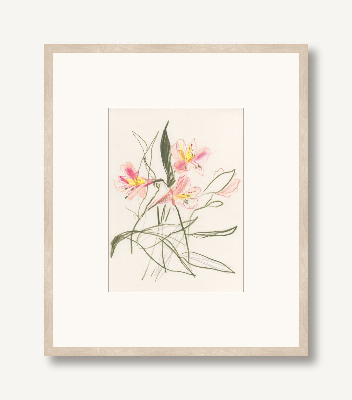 Alstroemeria 1 framed