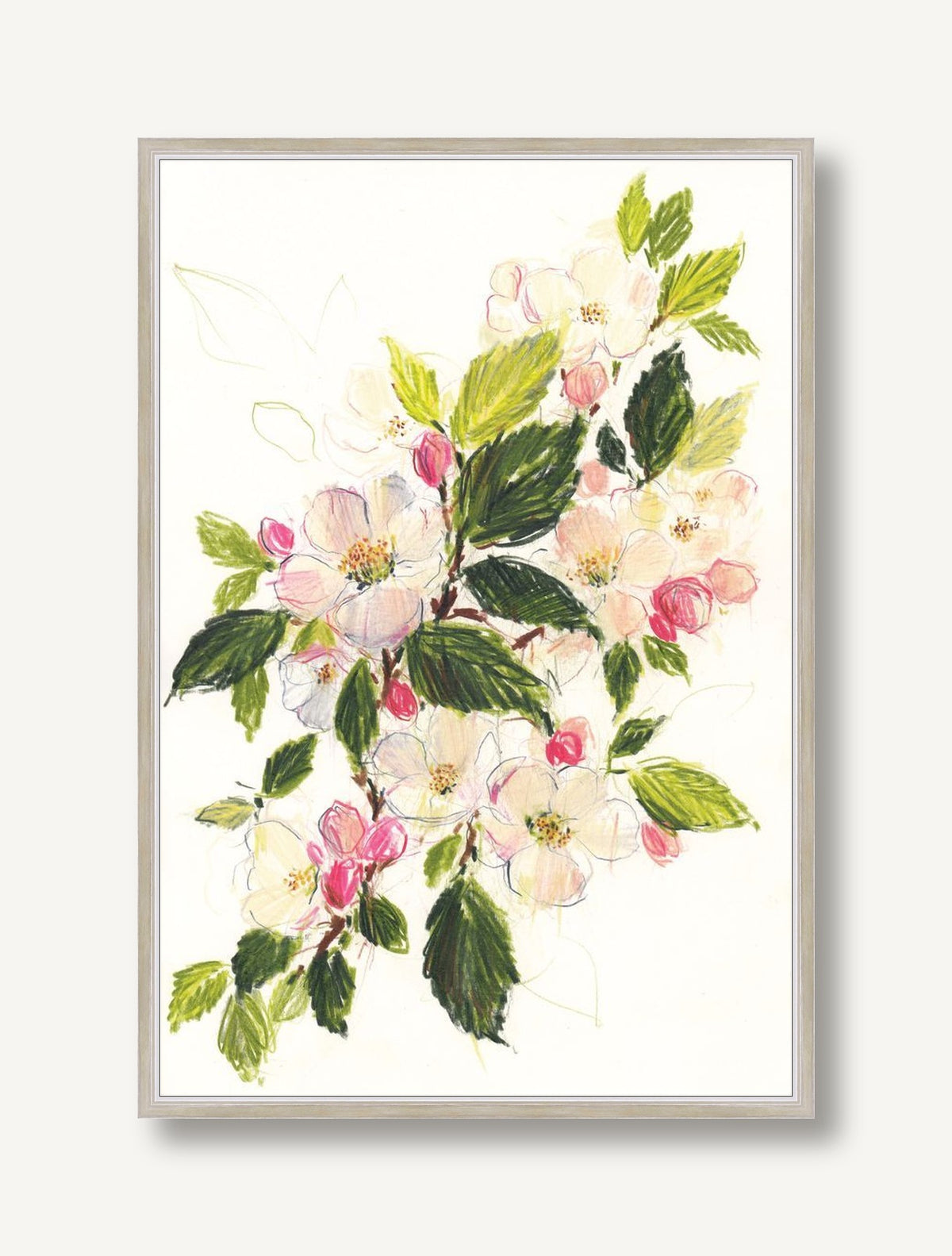 Blossom and Roses 1 framed