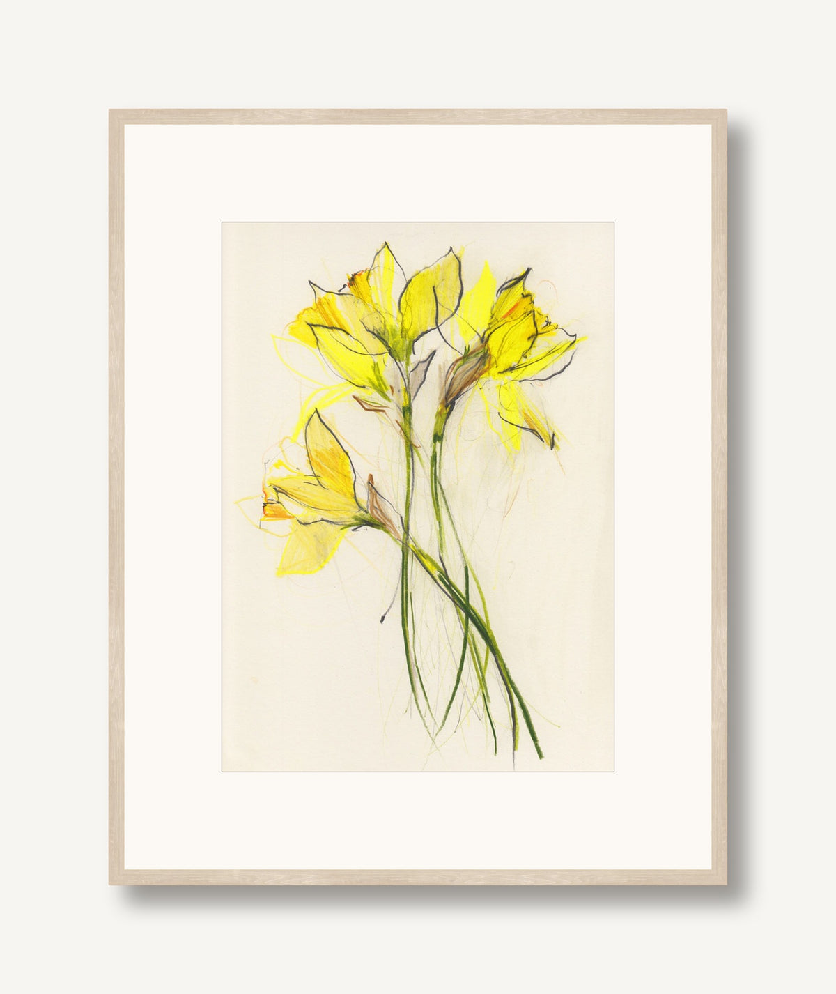 Daffodils 1 framed