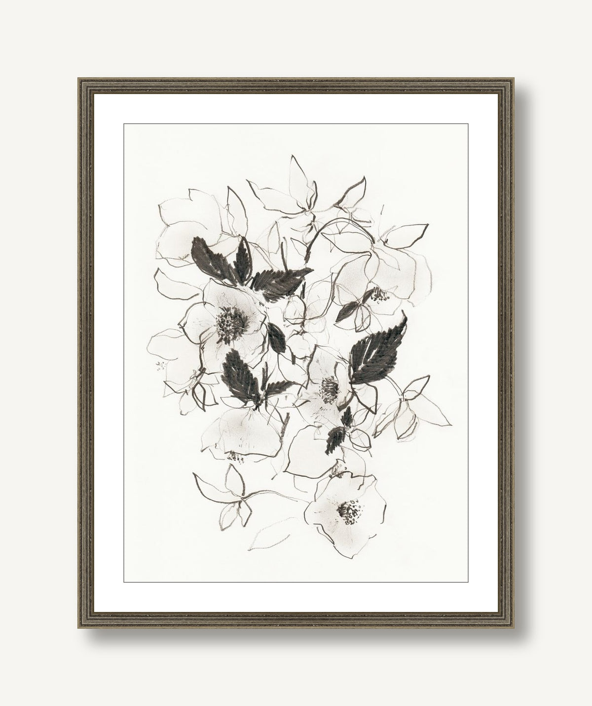 Hellebores in Bloom 1 framed