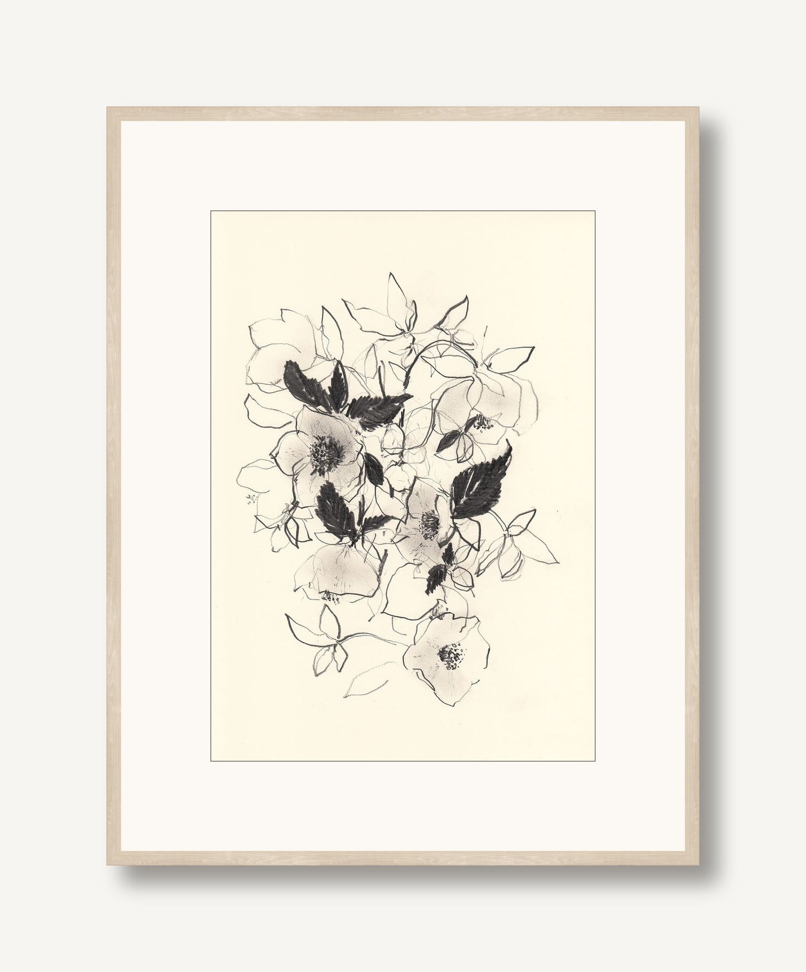 Morning Hellebores 1 framed