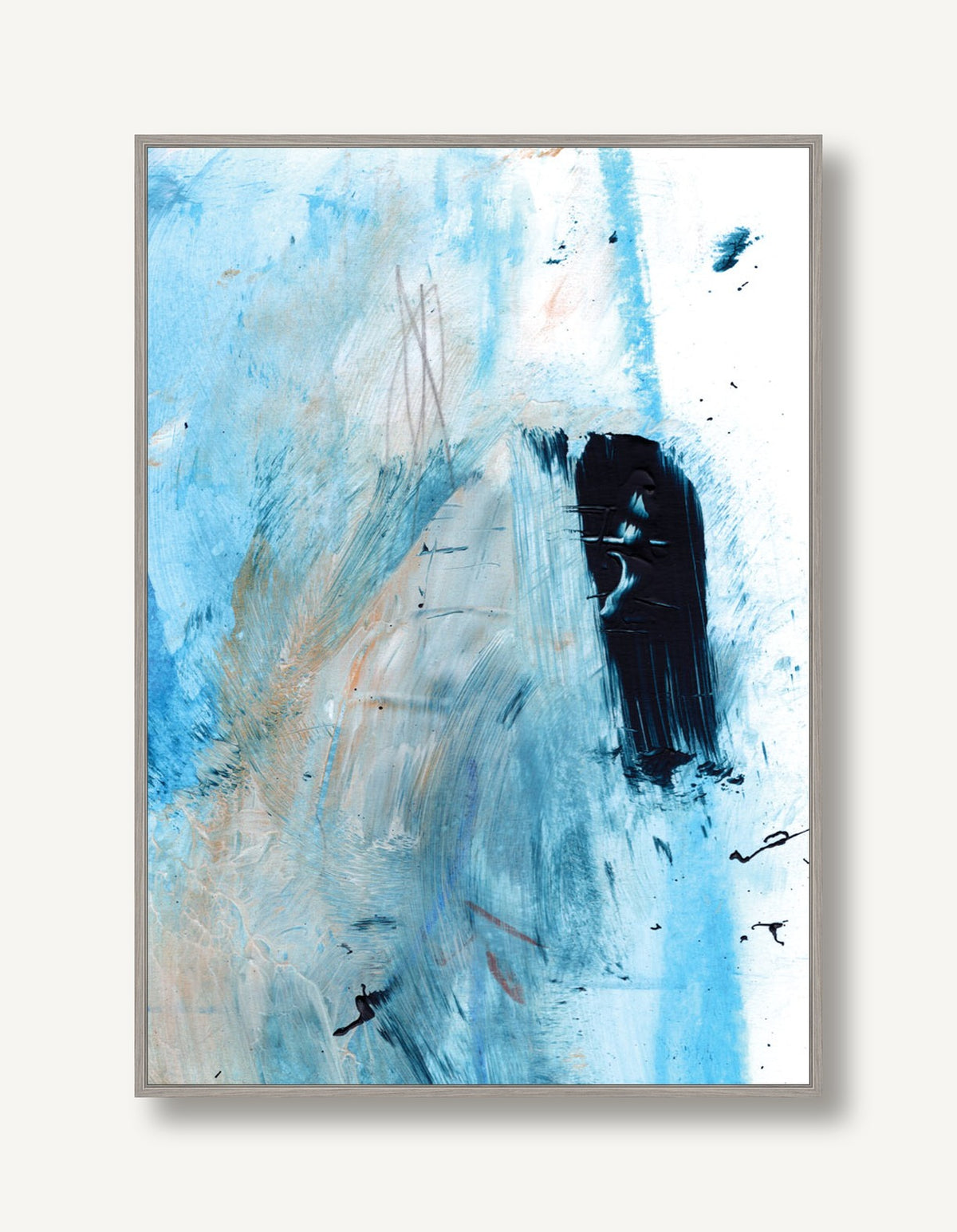 Blue Two 1 framed