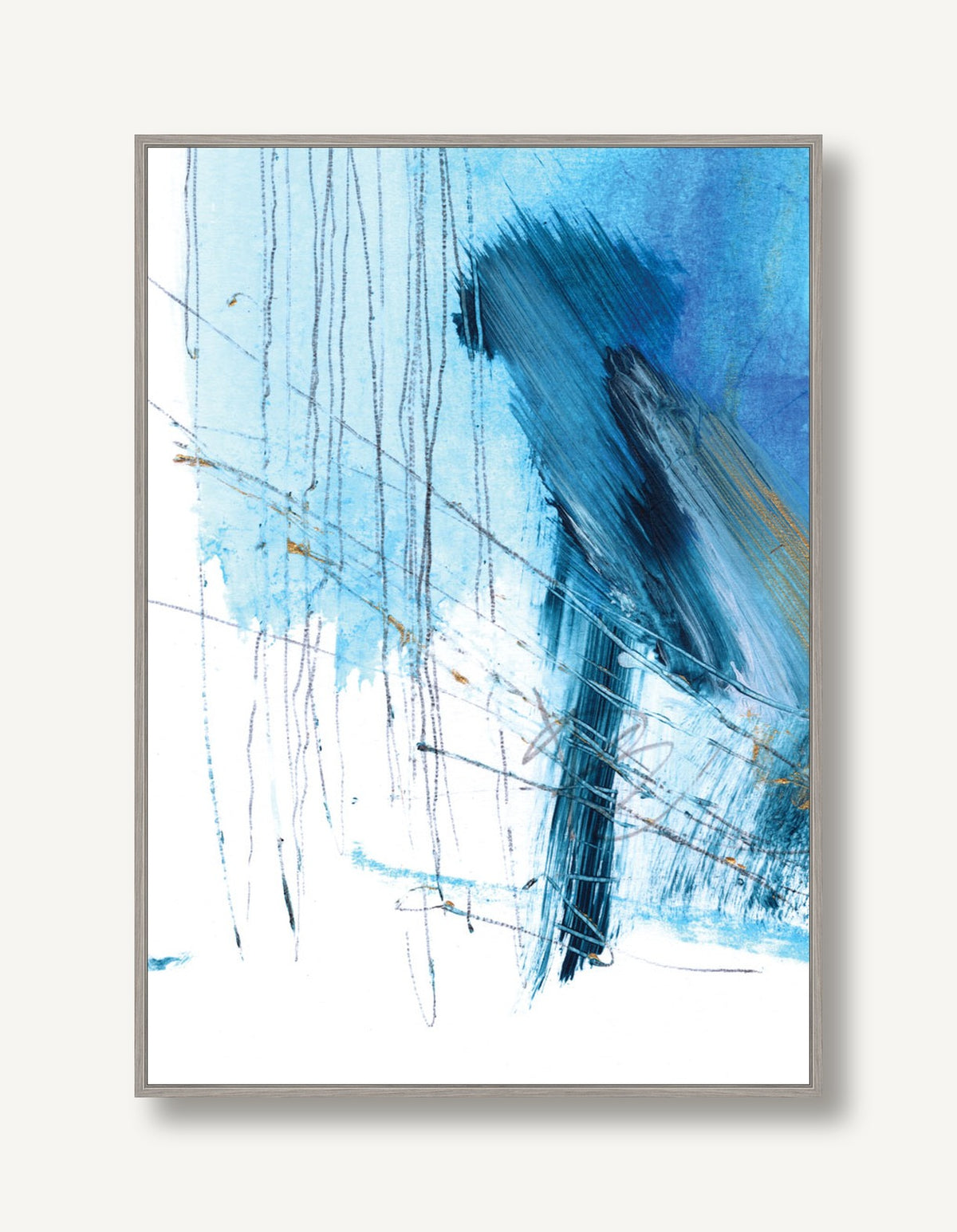 Blue One 1 framed