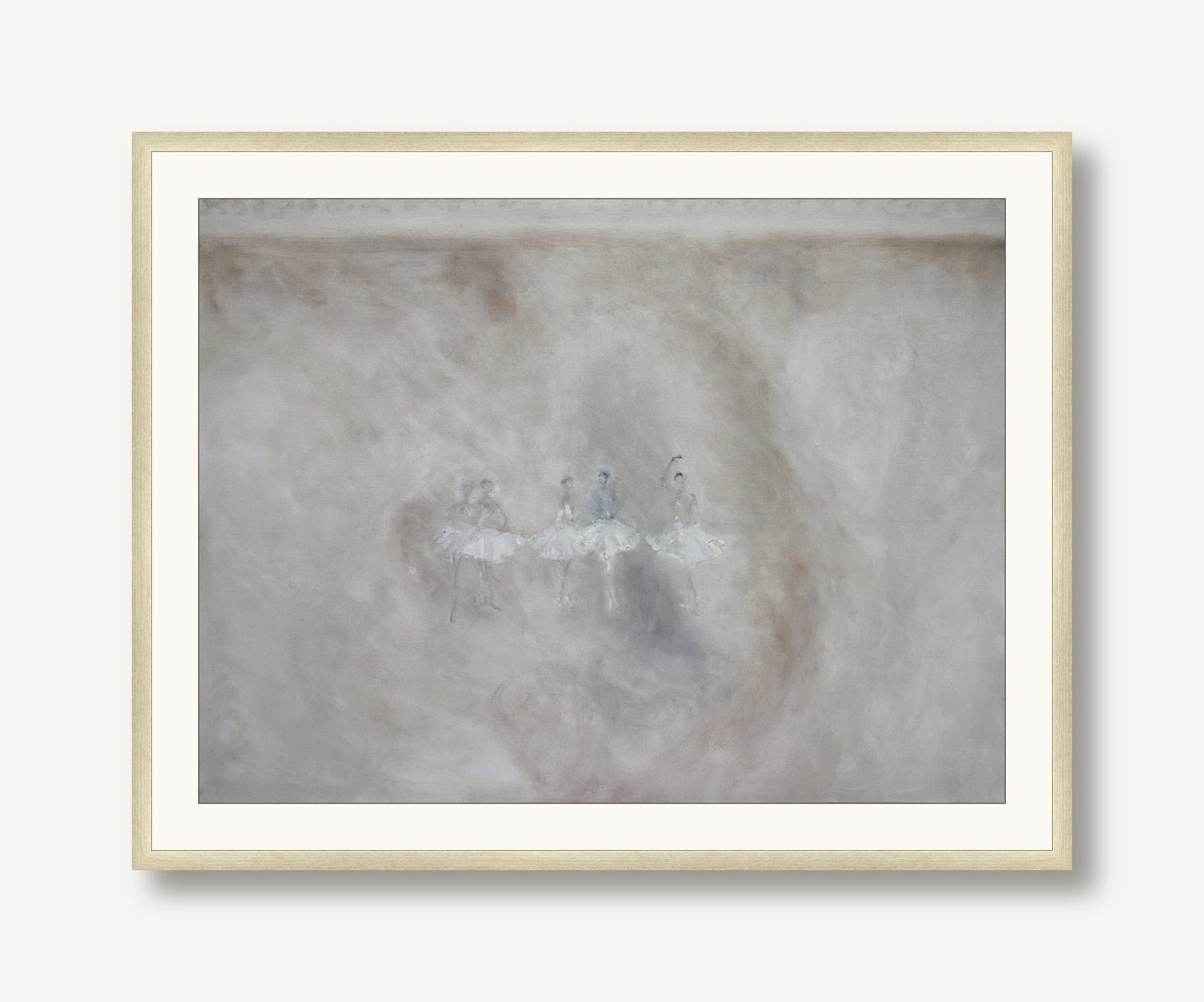 Ballerinas in a Cloud 1 framed