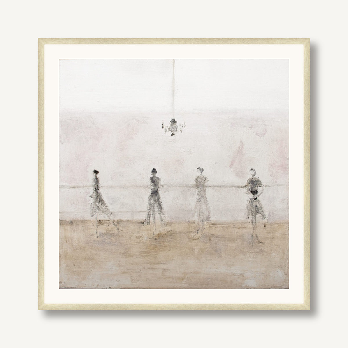Four Ballerinas 1 framed
