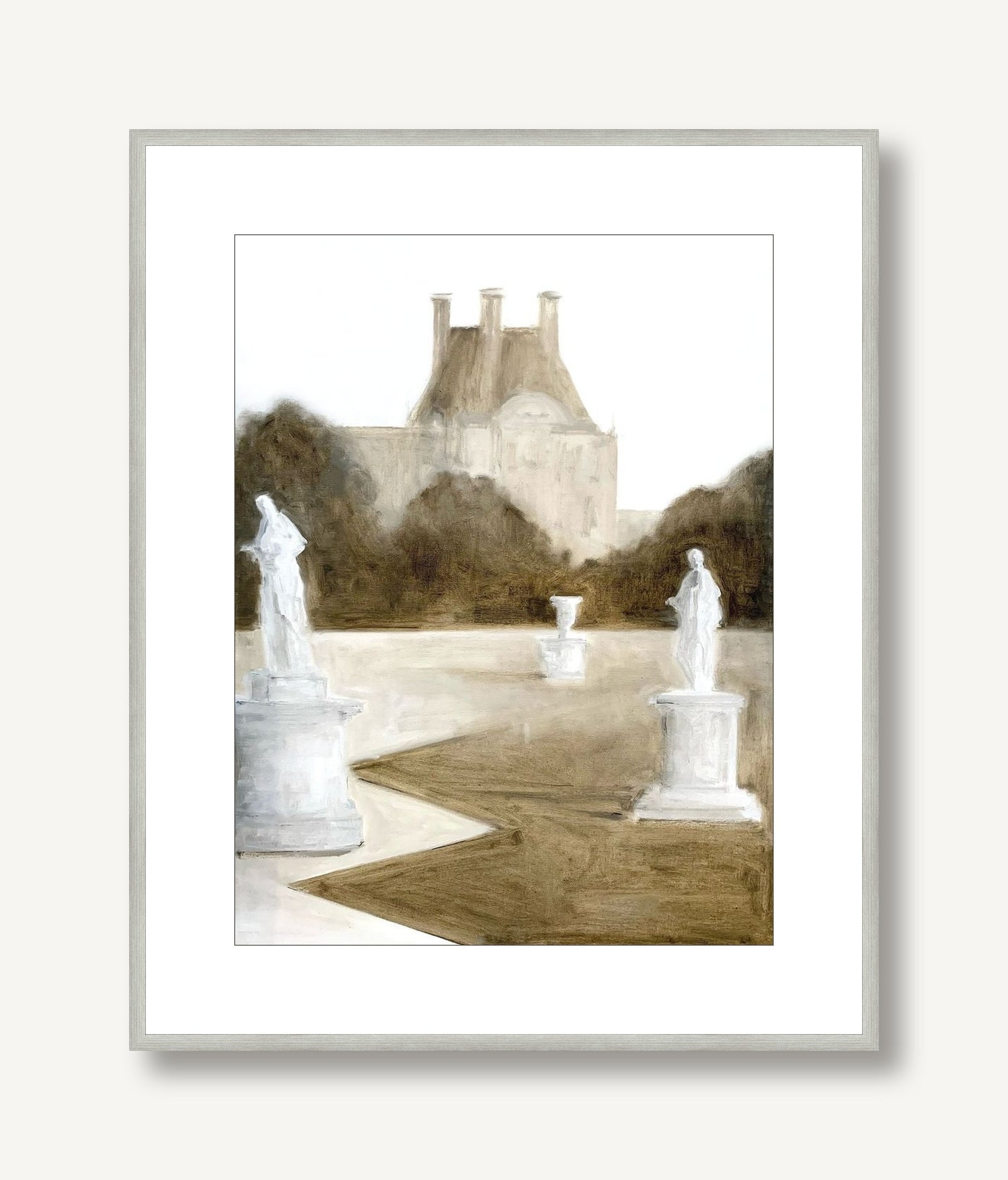 Jardin des Tuileries 1 framed
