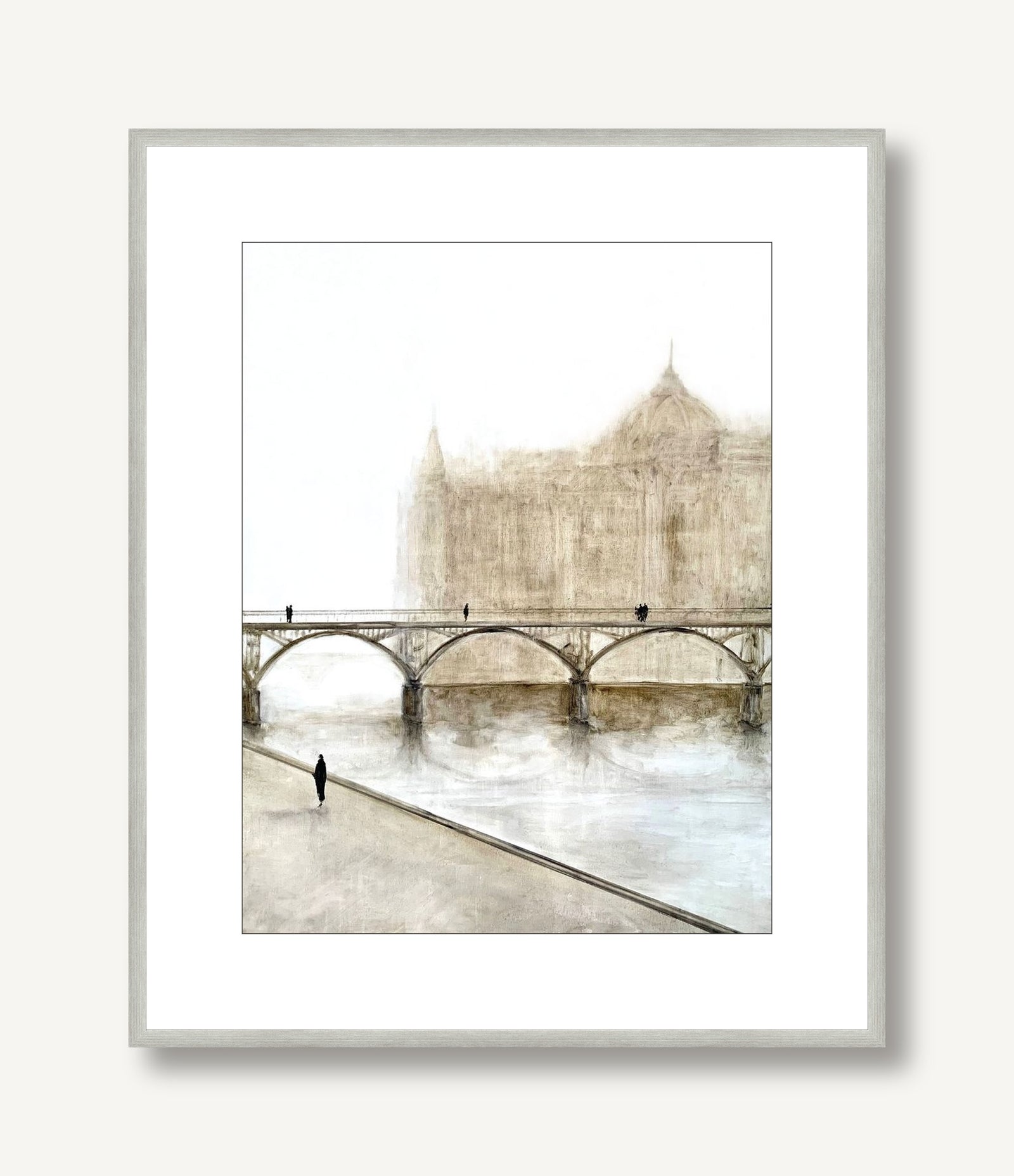 Overcast Day in London 1 framed
