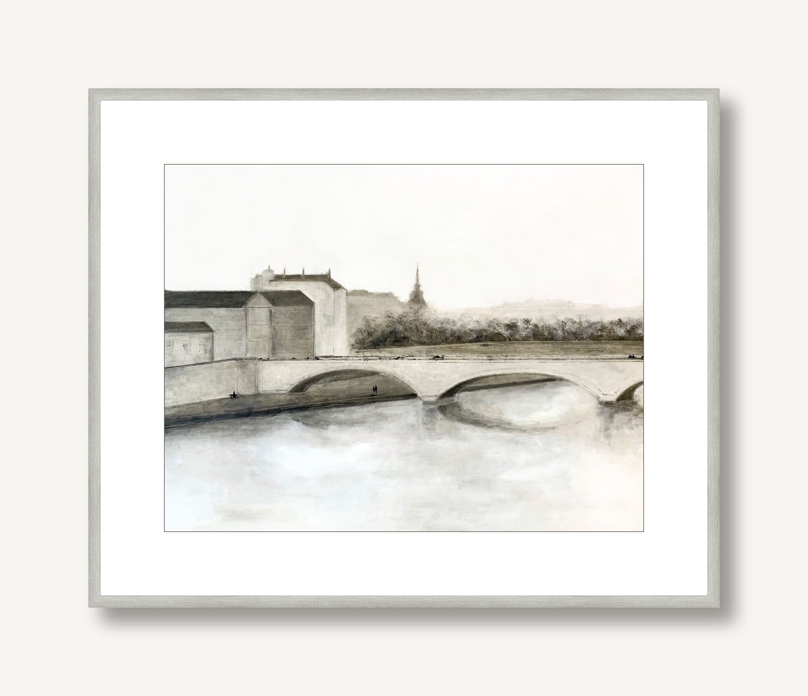 Overcast Day in Paris 1 framed
