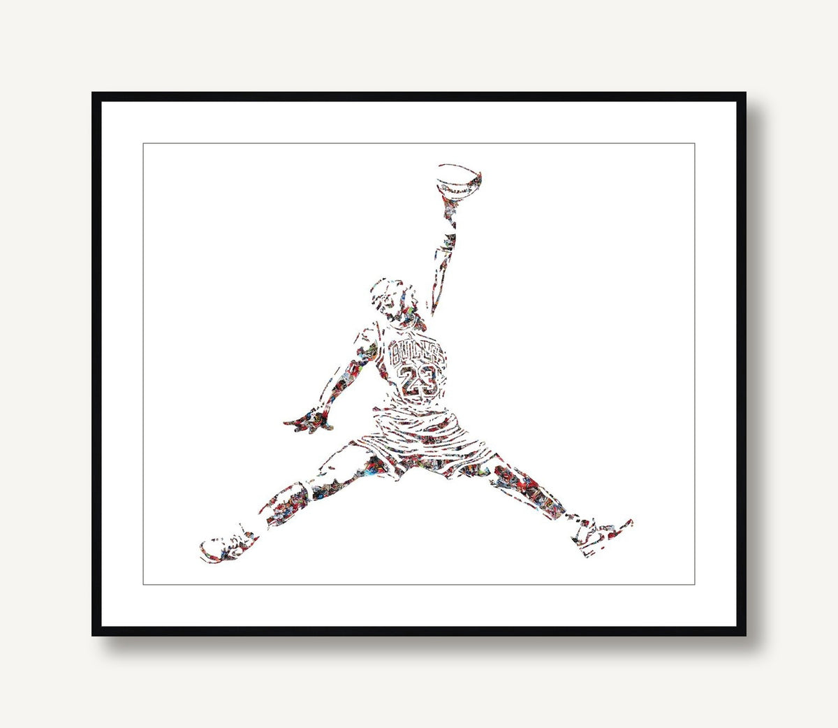Silhouette Jumpman 1 framed