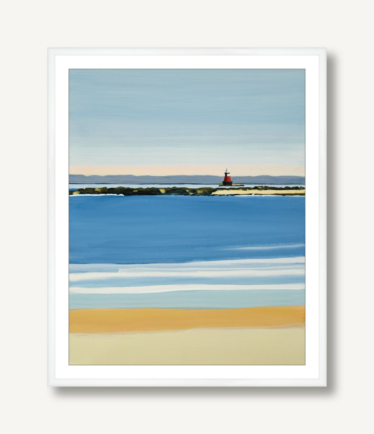 Island Lighthouse 2 framed