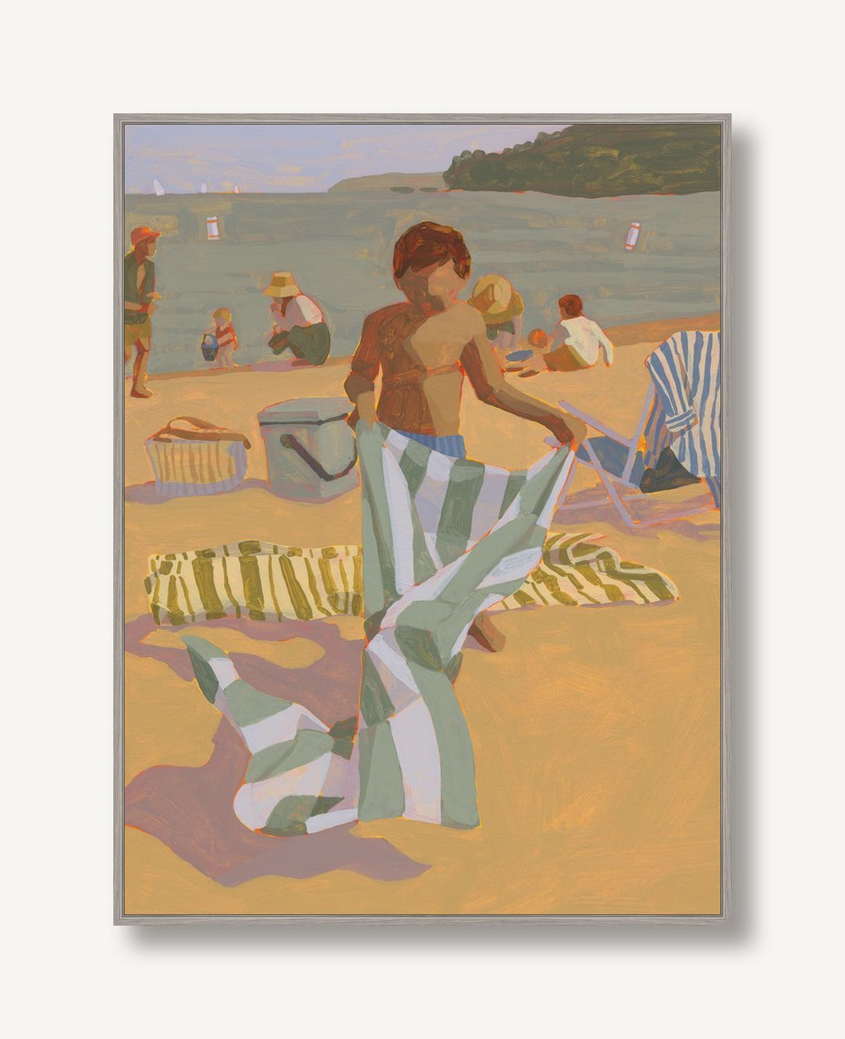 Beach Lessons 6 framed