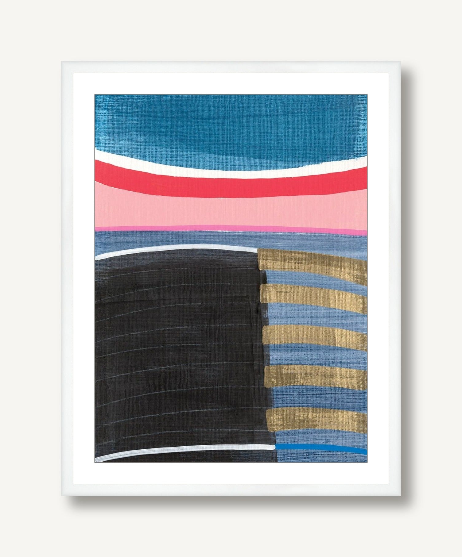 Verdant Stripe 1 framed