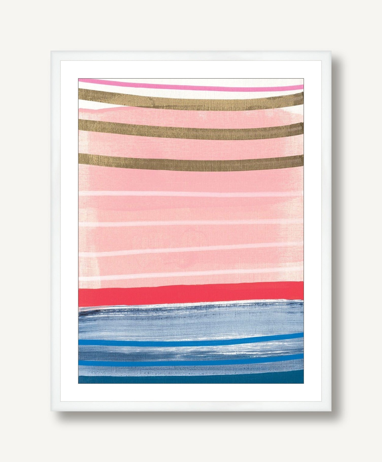 Verdant Stripe 3 framed