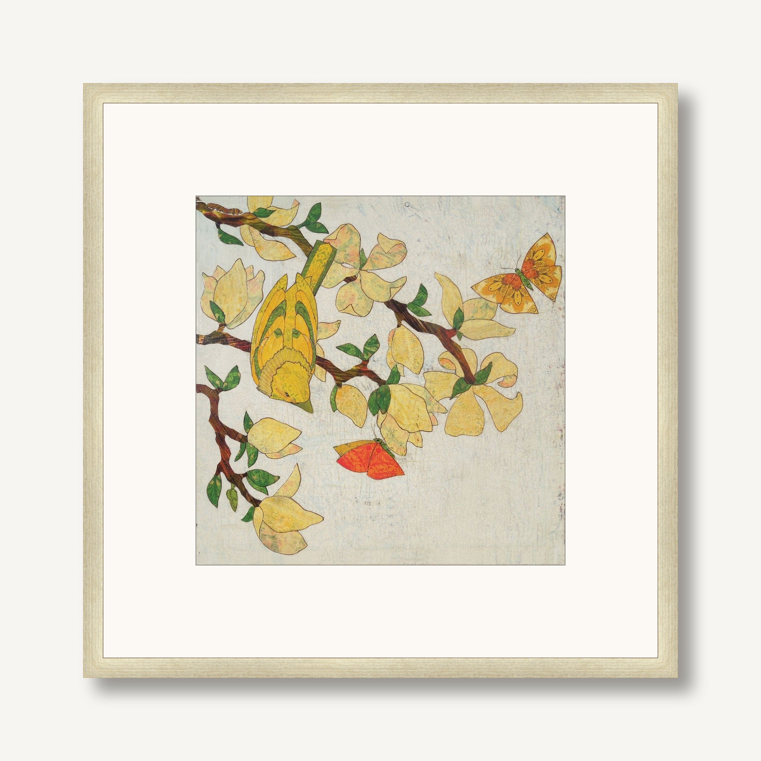 Yellow Bird Story 1 framed