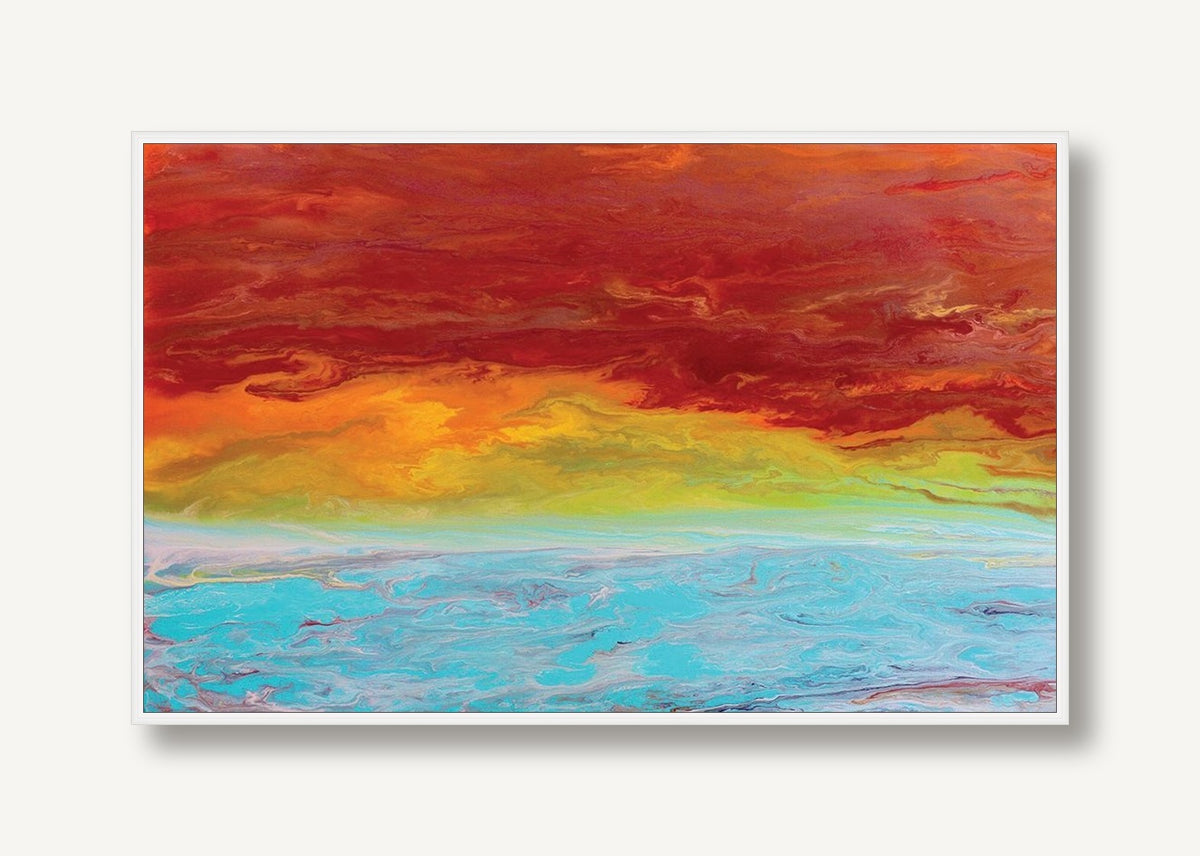 Fiery Horizon 1 framed