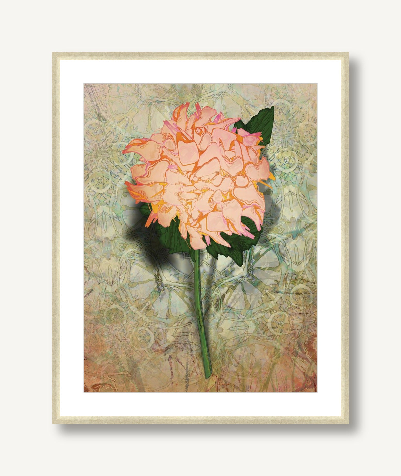 Analogous Dahlias 11 framed