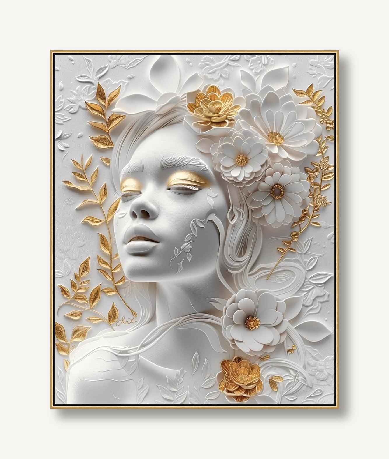 Lady Gardenia 2 framed