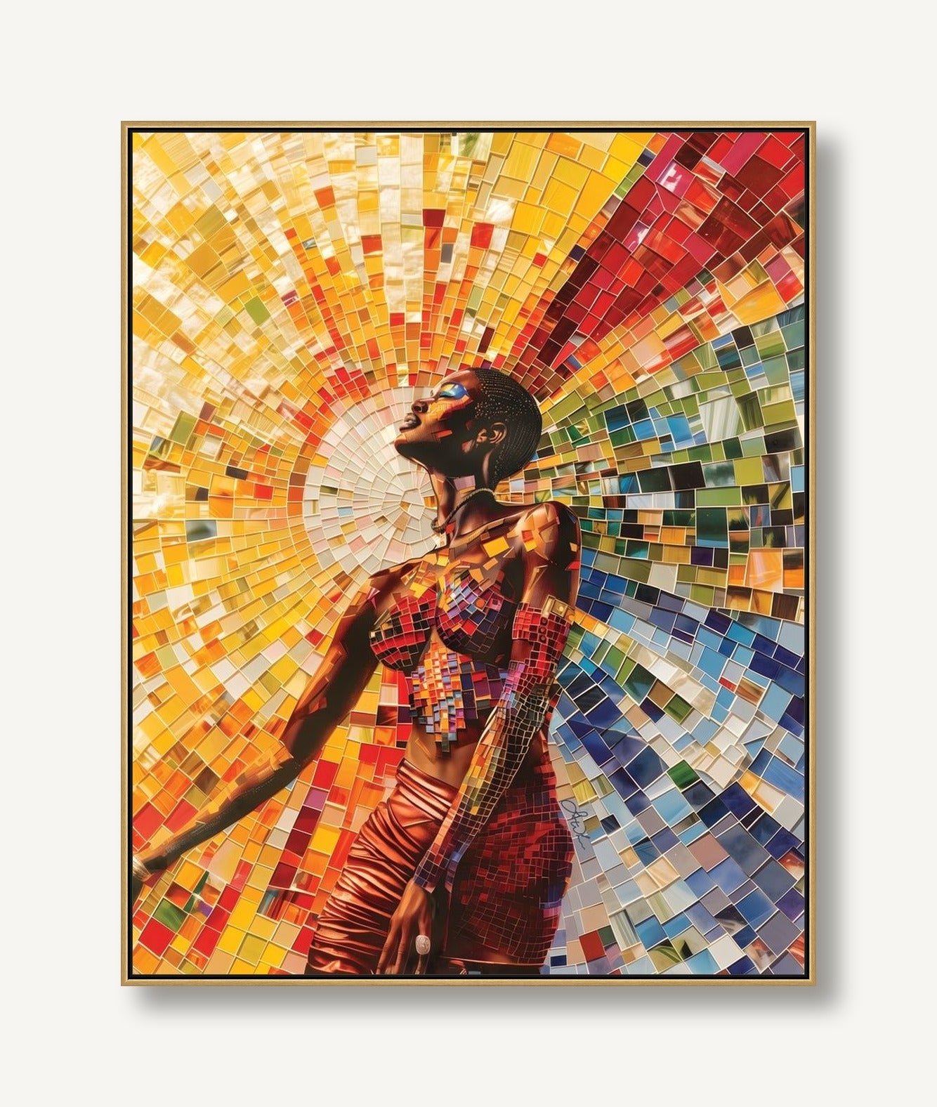 Mosaic Soul 1 framed