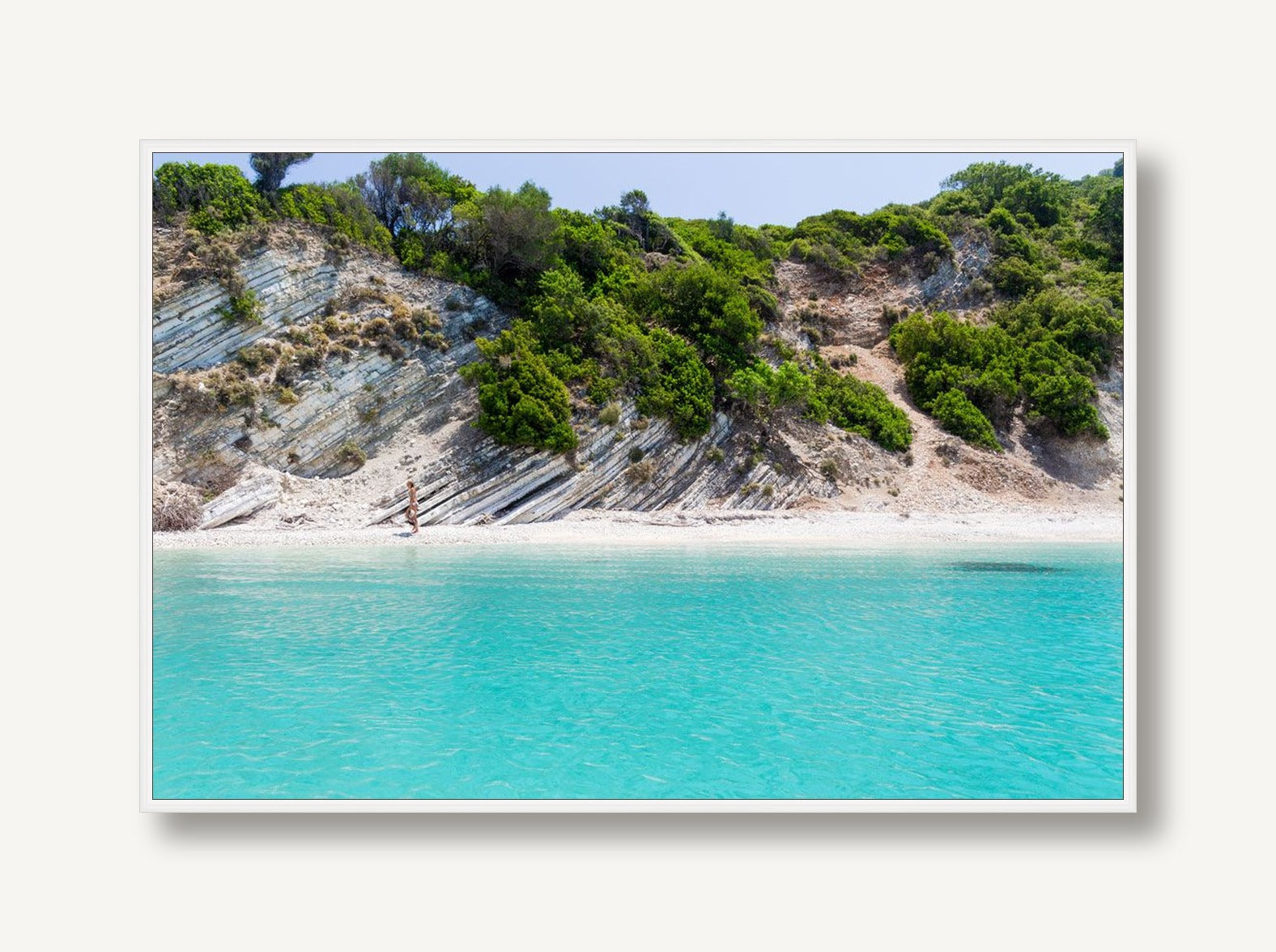 Boundless Turquoise 1 framed