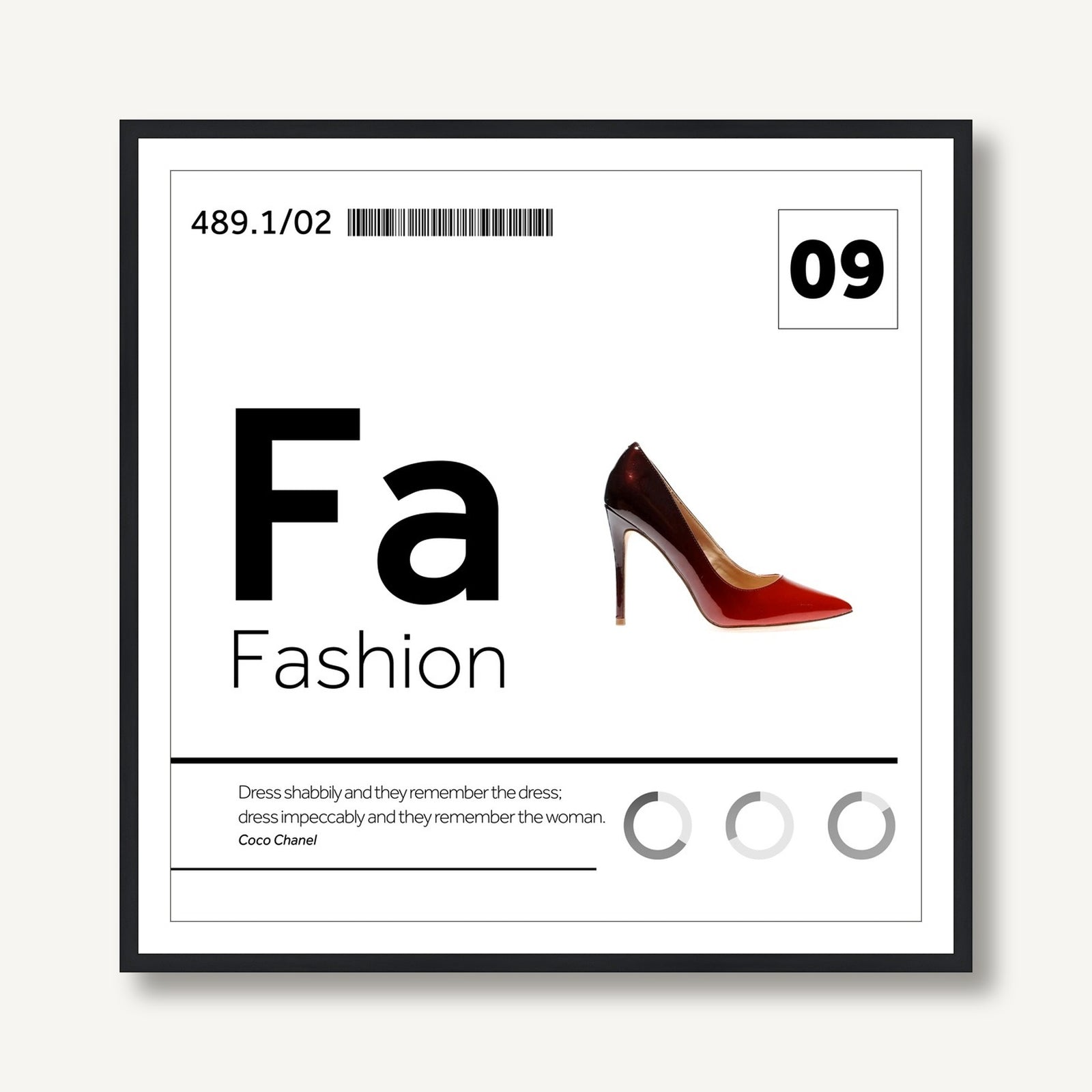 The Periodic Table 3 framed