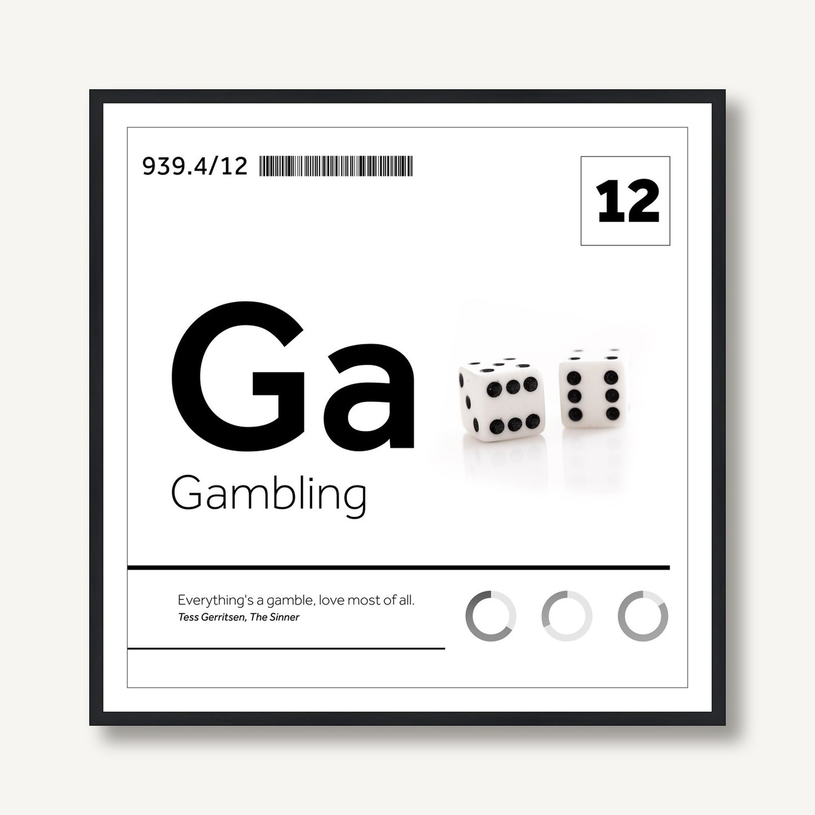 The Periodic Table 4 framed