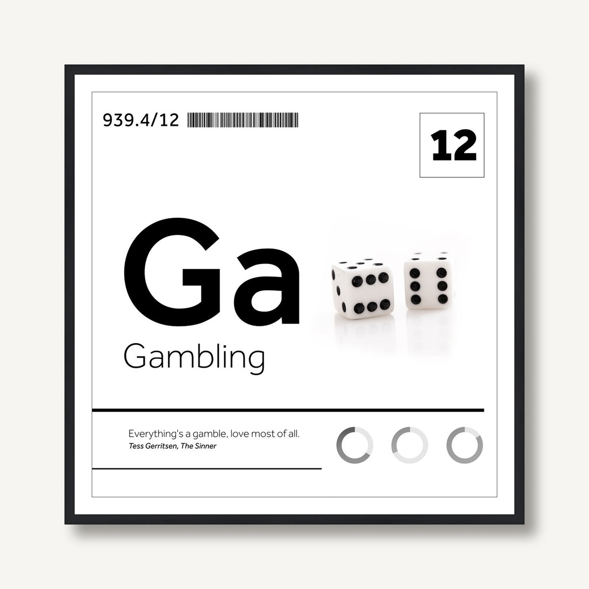 The Periodic Table 4 framed