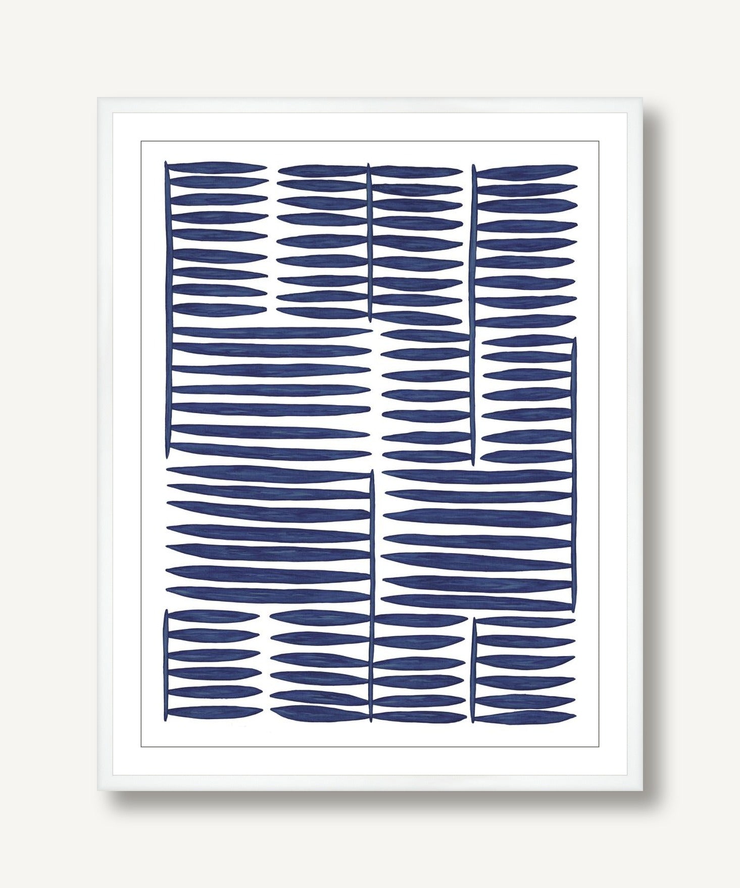 Botanicus Ordinibus Blue 2 framed