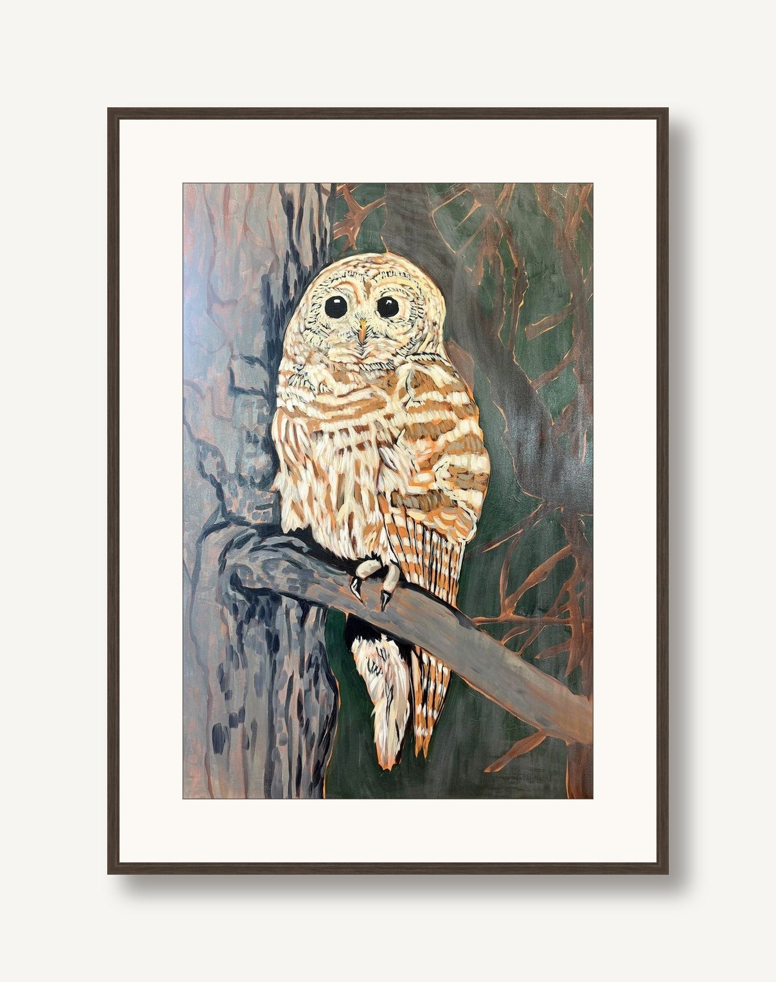 River Owl 1 framed