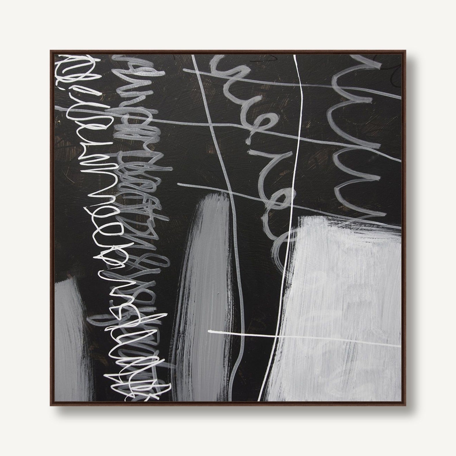 Black Abstract 1 framed