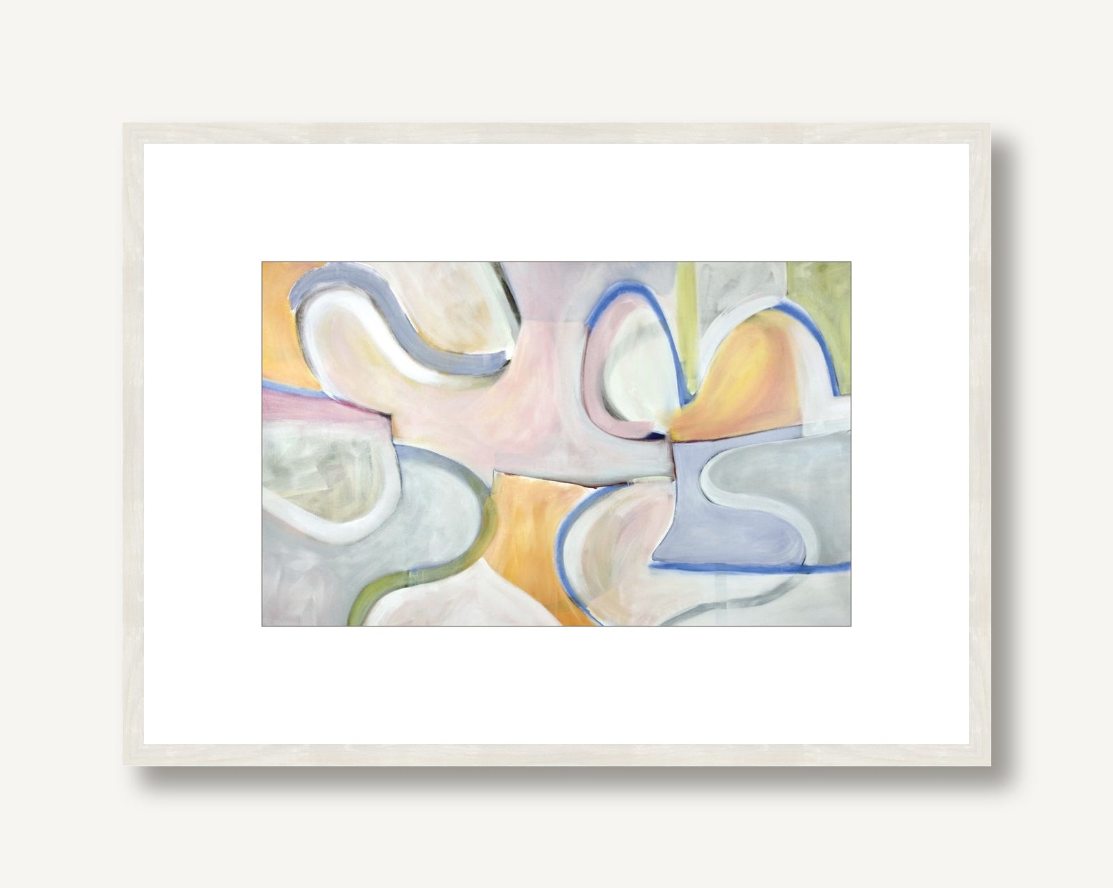 Pastel Echoes 1 framed