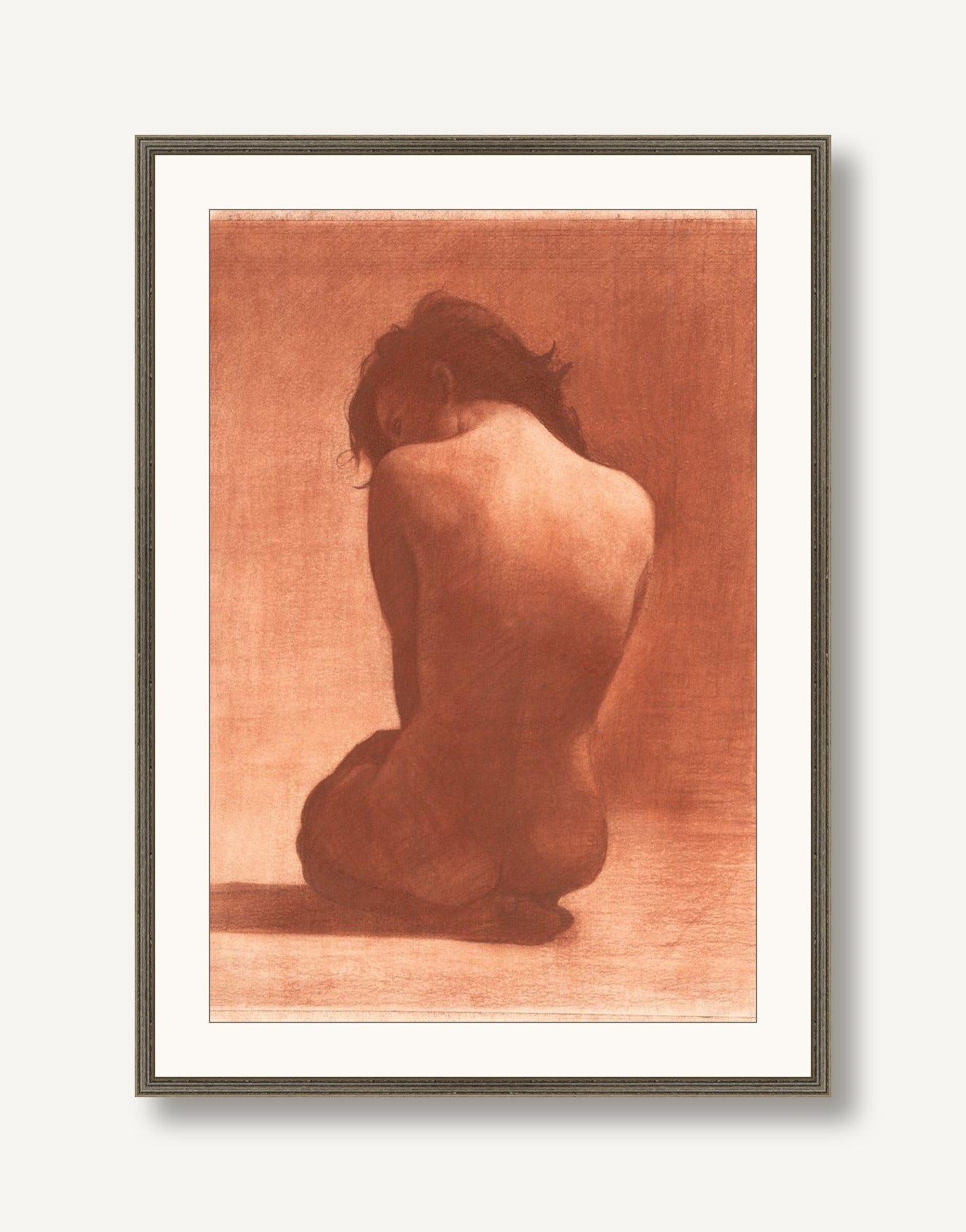 La Femme Rouge 1 framed