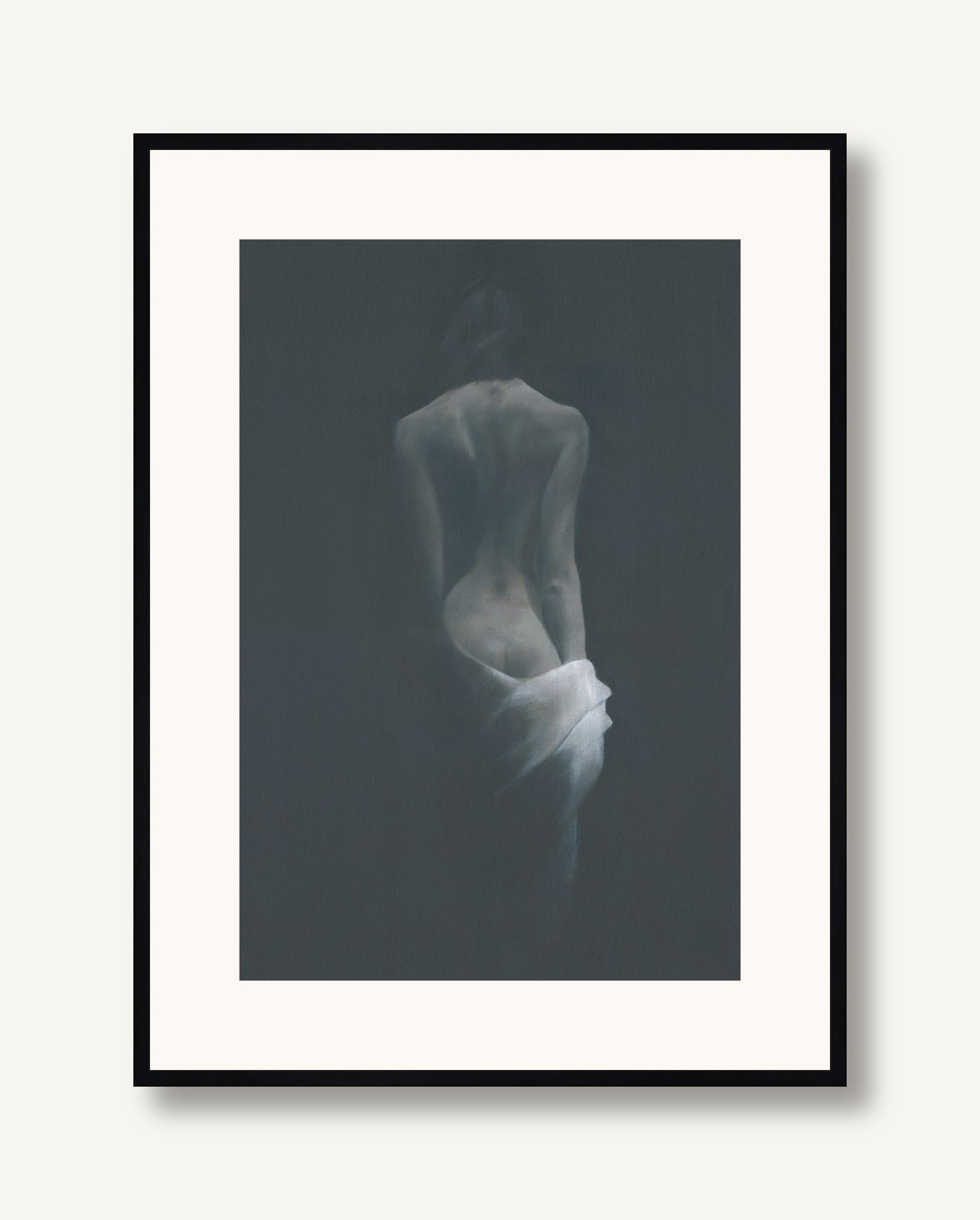 Mel with Towel 1 framed
