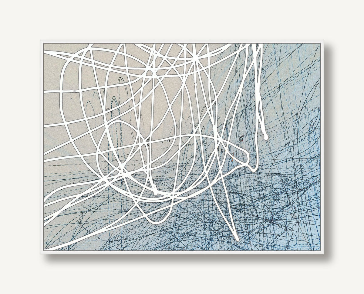Blue Complexity 1 framed