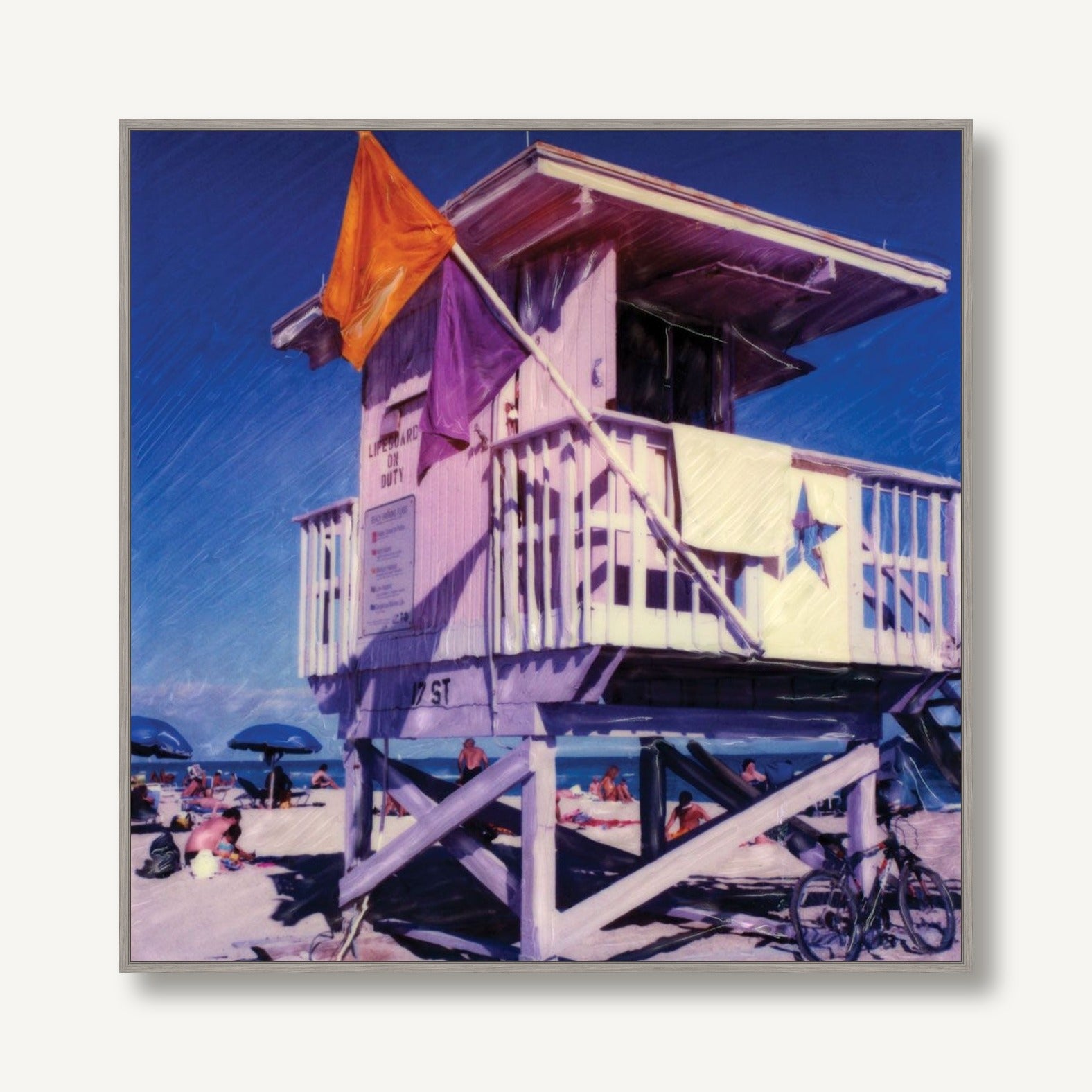 Star Lifeguard Station 1 framed