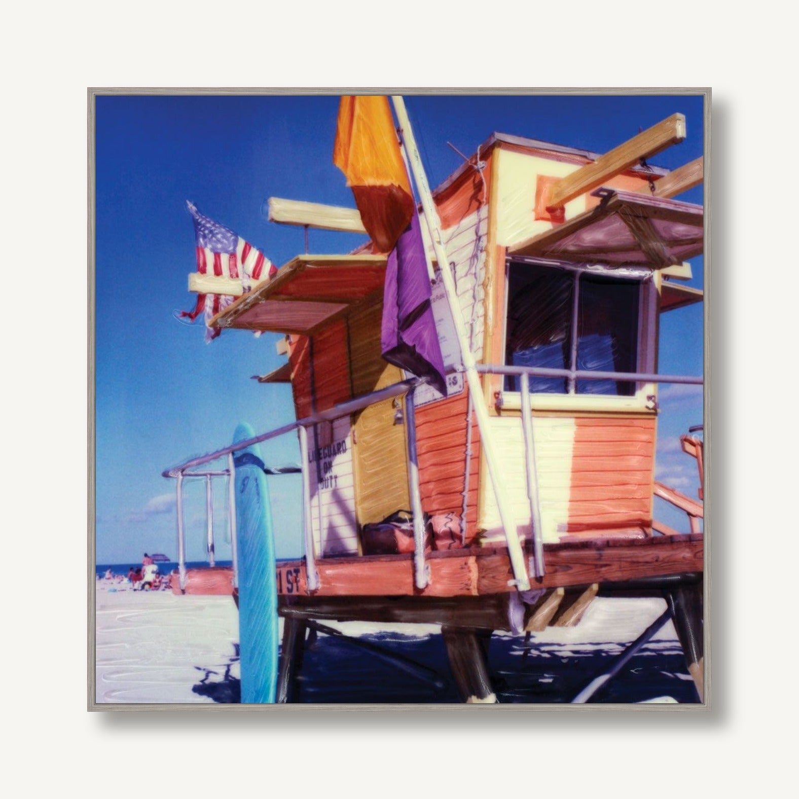 Star Lifeguard Station 3 framed