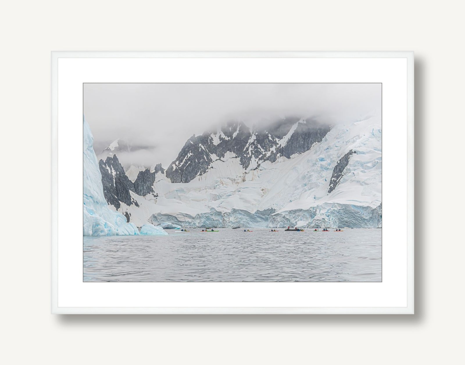 Antarctica Kayakers 3 framed
