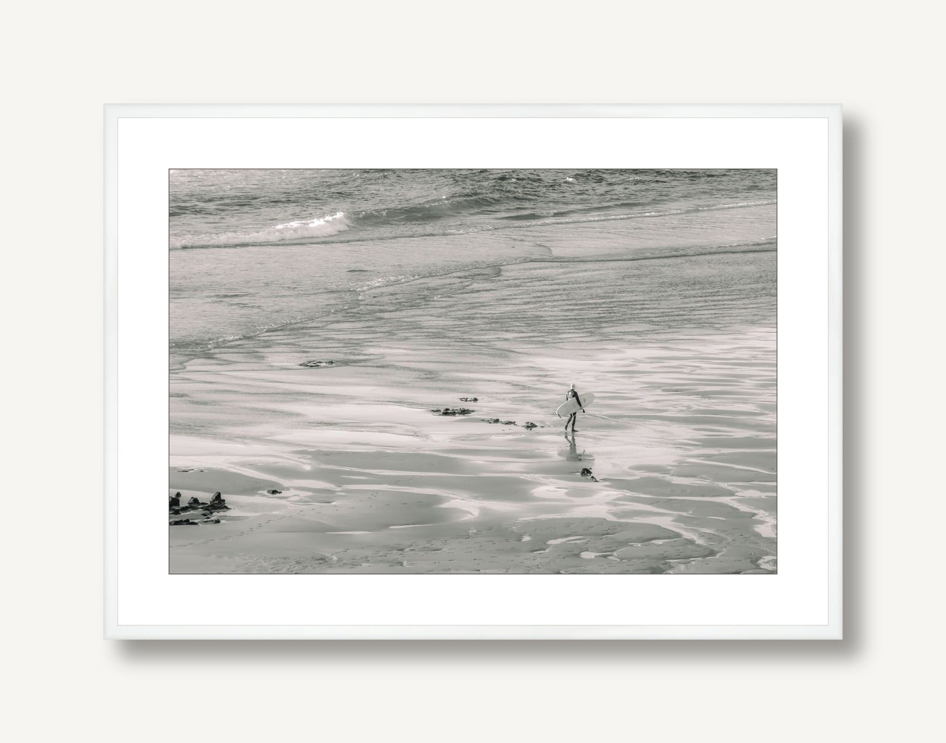 Beach Surfer 1 framed